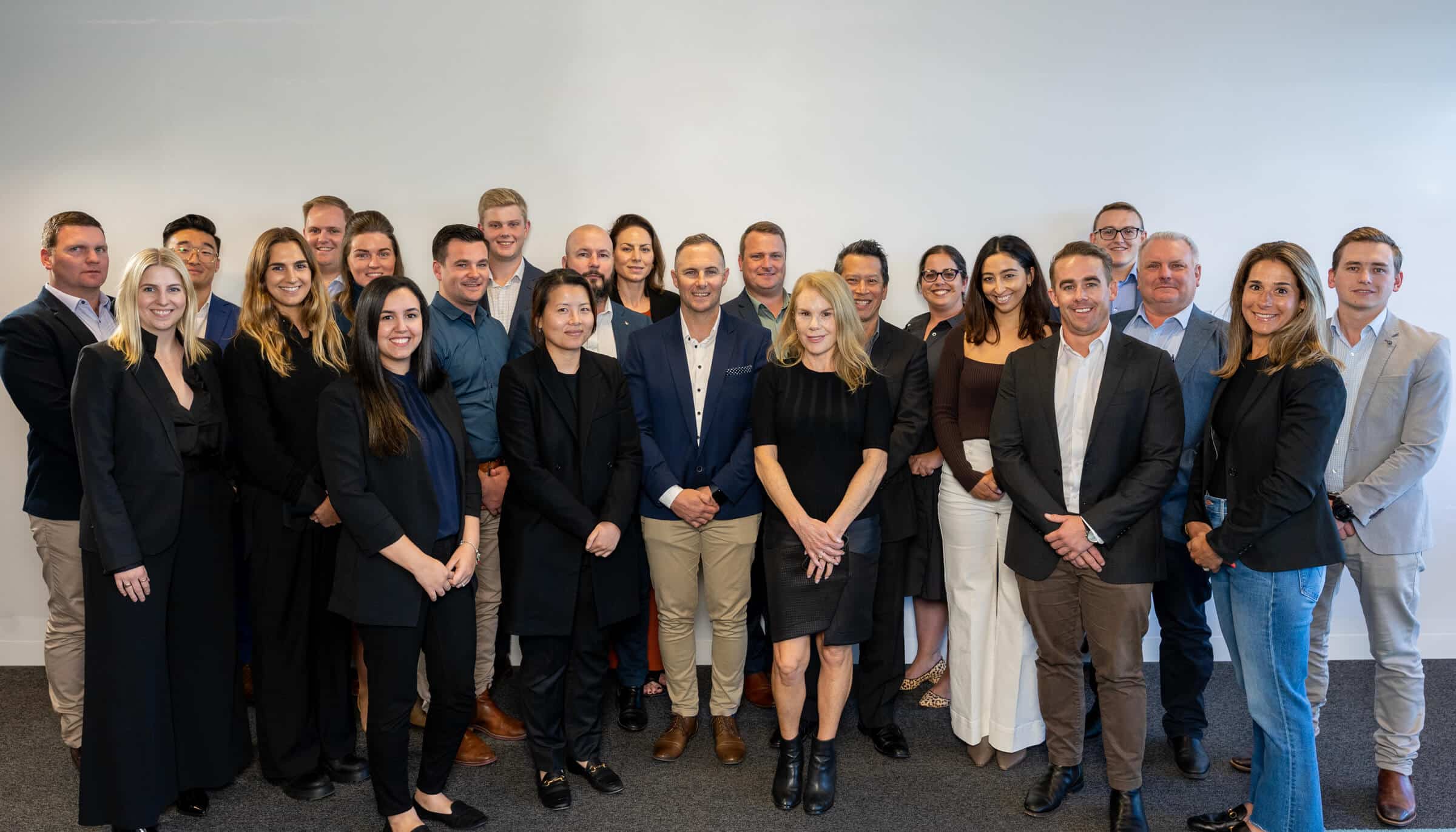 Group photo of the Spaceful team in an office setting.
